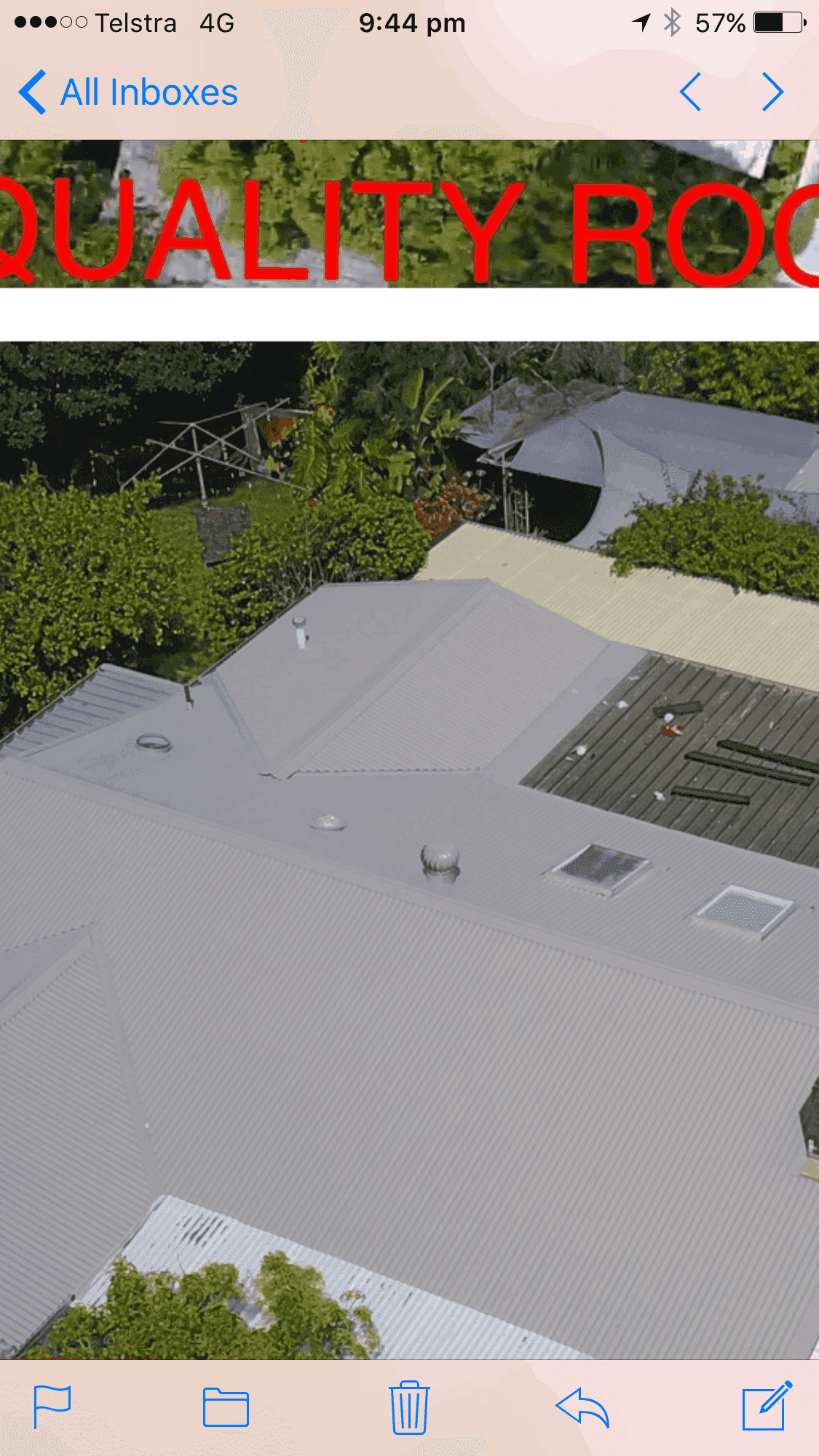 Roofing job site