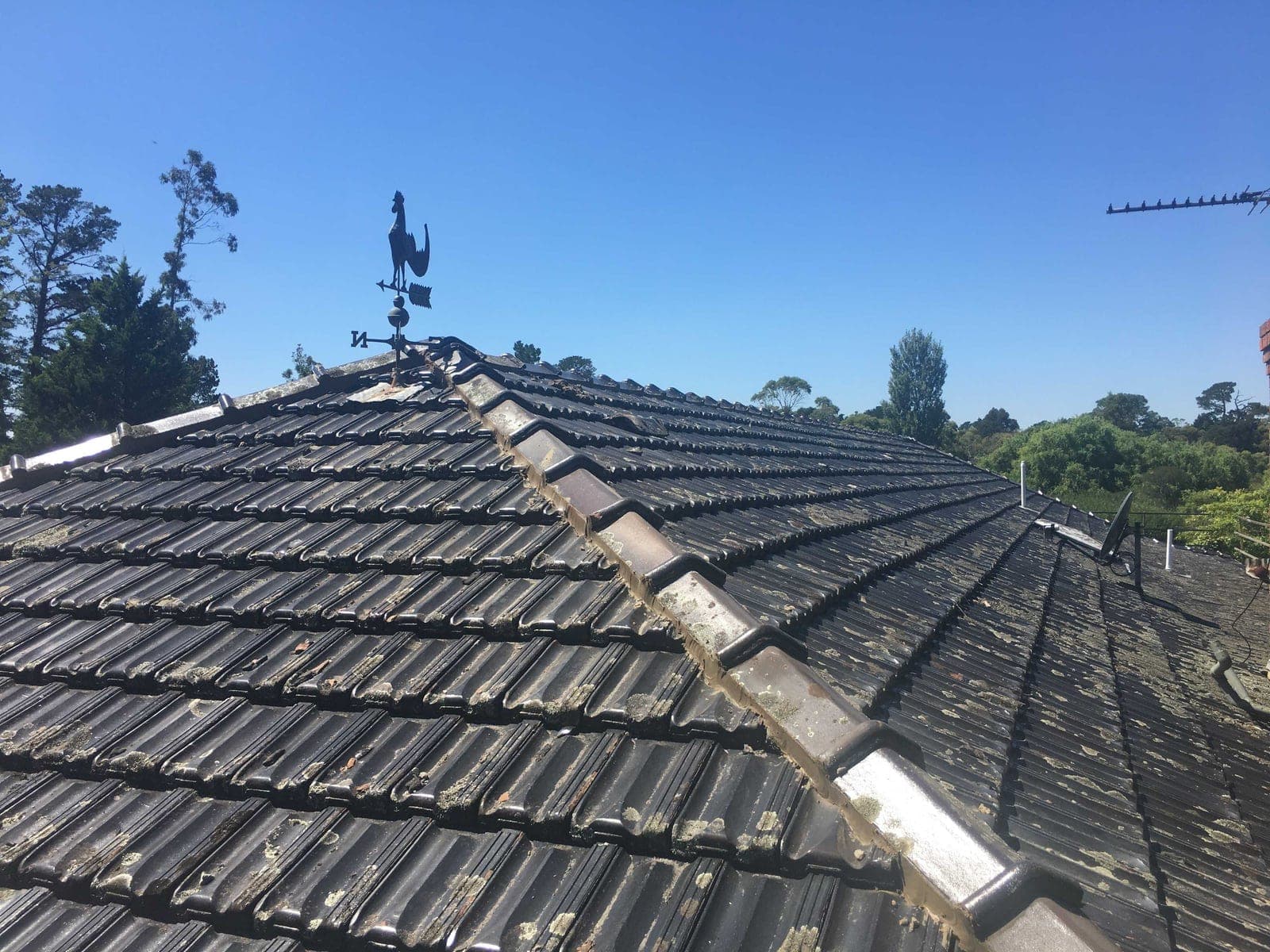 Roofing project in progress