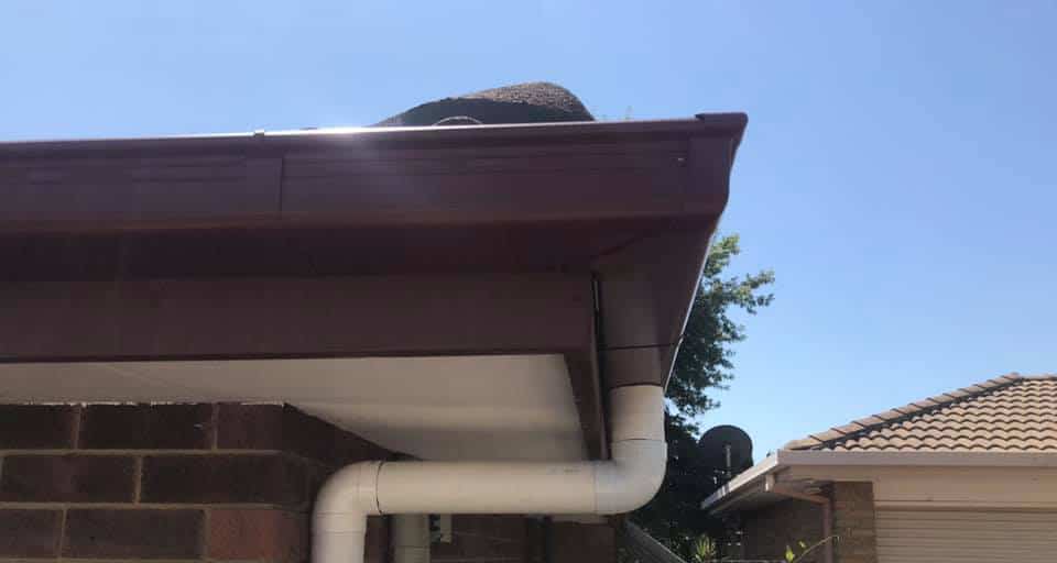Gutter replacement on a Seaford home