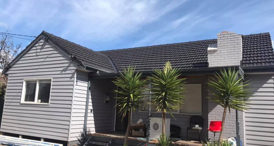 Roof restoration on a Seaford beachside home