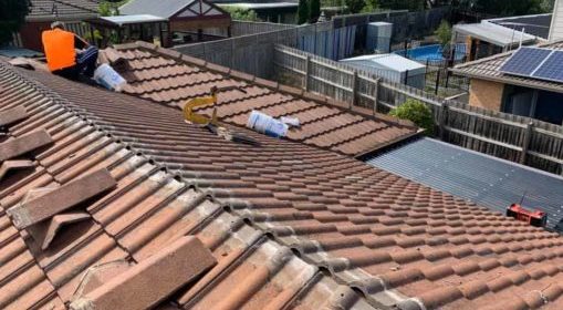 Completed tile roof restoration by Sandhurst Roofing in Crib Point
