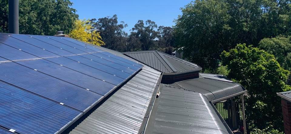 COLORBOND steel re-roof on a Moorabbin building