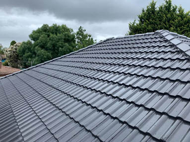 Roof restoration on a Parkdale home