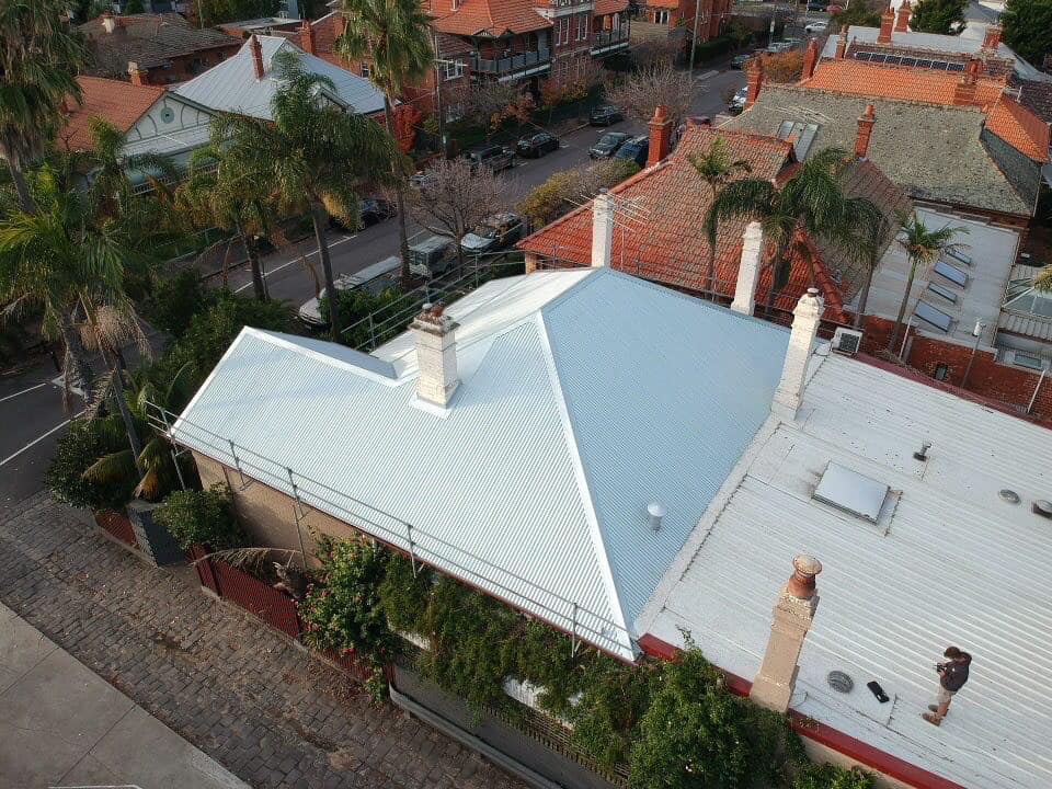 COLORBOND steel roofing on a St Kilda building