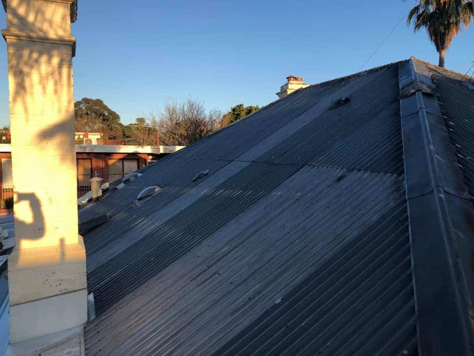 Gutter replacement on a St Kilda building