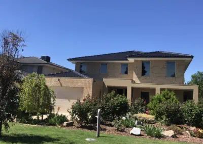 We restored this tiled roof and coated it with 4 coats of woodlands grey paint