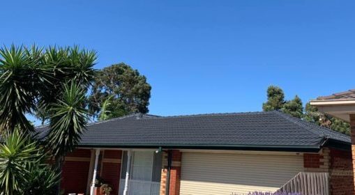 dark colorbond house roof