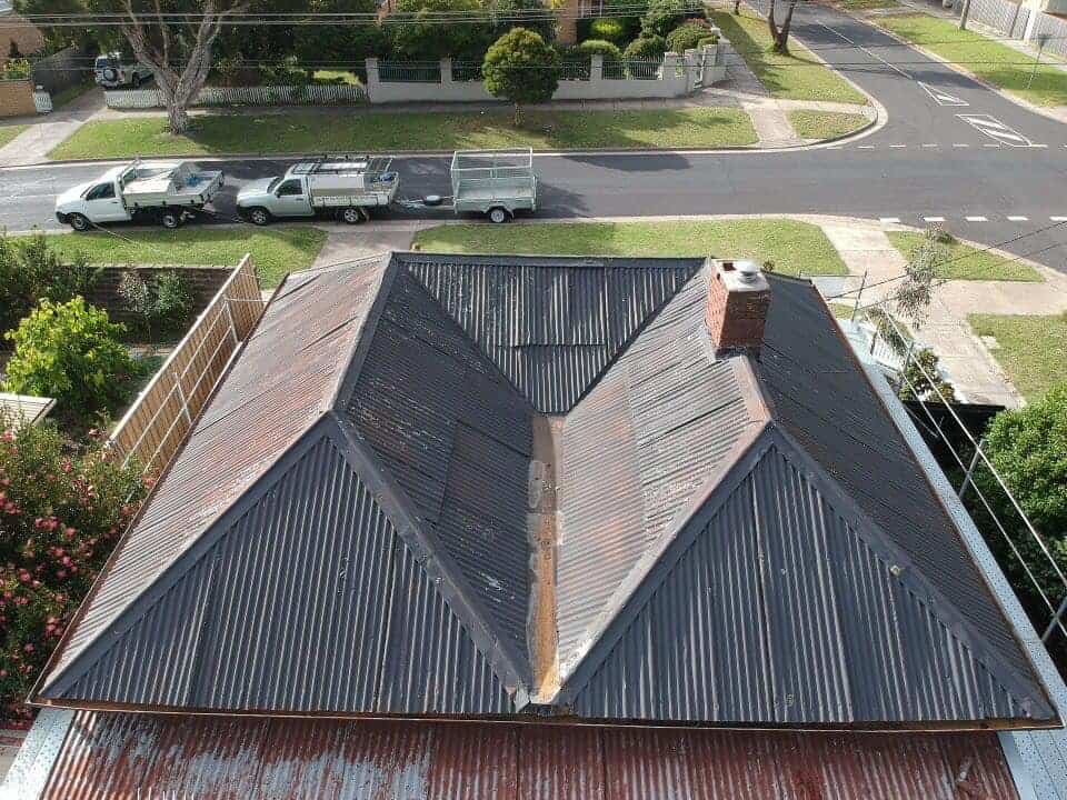 re roof of a frankston home colorbond